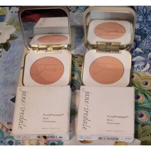 BNIB~JANE IREDALE Lot of (2) Pure Pressed Blush~Barely Rose & Copper Wind